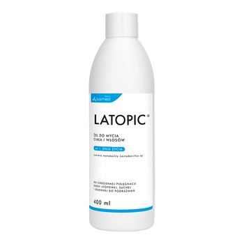 Latopic Körper- und Haarwaschgel, 400 ml: Speziell entwickelt für empfindliche Haut und Haare. Sanfte Reinigung ohne Irritationen, ideal für atopische Hauttypen