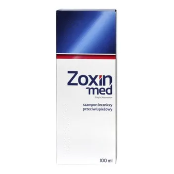 Zoxin-med medizinisches Shampoo, 20 mg/ml, 100 ml Flasche. Effektives Shampoo gegen Schuppen und Hautinfektionen.