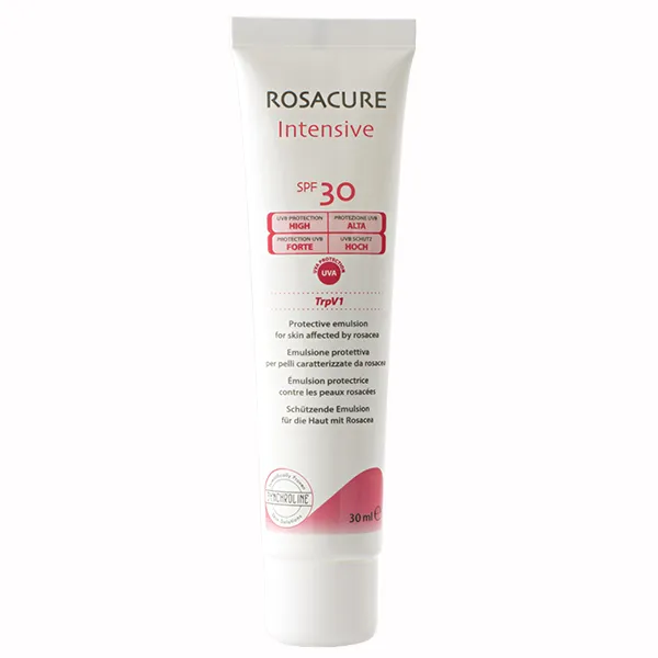 Rosacure Intensive Creme für empfindliche Haut, SPF 30, 30 ml. Schützt vor Sonnenstrahlen, reduziert Rötungen und pflegt Haut mit Couperose.