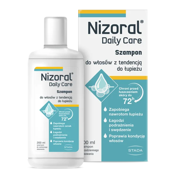 Nizoral Care Shampoo für schuppenanfällige Haare, 200 ml, reinigt sanft, lindert Juckreiz und bekämpft Schuppen mit natürlichen Inhaltsstoffen