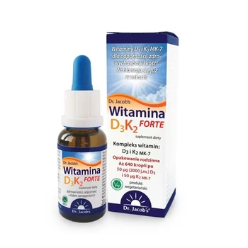 Dr. Jacobs Vitamin D3K2 Forte: Hochwertiges Nahrungsergänzungsmittel, 20 ml.
