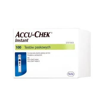 Accu-Chek Instant Teststreifen, 100 Streifen – hochwertige Blutzuckerteststreifen für eine schnelle und präzise Blutzuckermessung zu Hause oder unterwegs