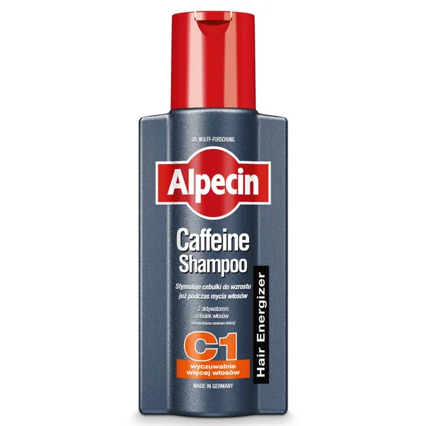 Alpecin Caffeine Shampoo C1 - 250 ml Flasche für die Unterstützung des Haarwachstums und die Bekämpfung von Haarausfall bei Männern