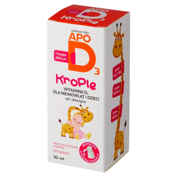 ApoD3 Tropfen – Nahrungsergänzungsmittel mit Vitamin D für Kinder, ideal zur Unterstützung des Immunsystems in praktischer Flasche