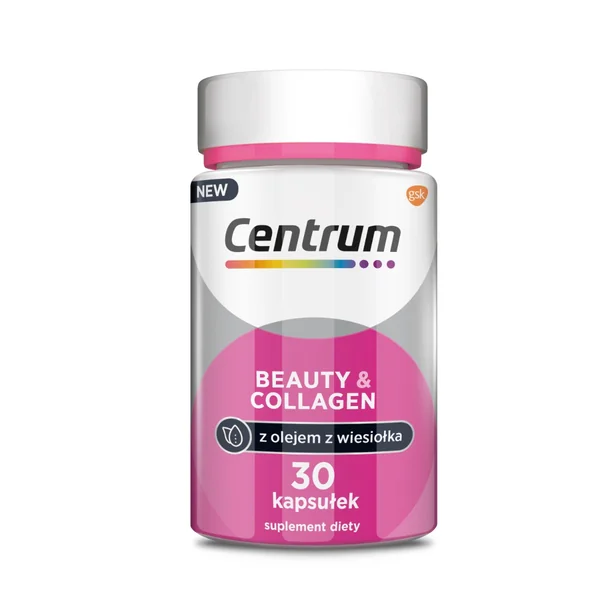 Centrum Beauty & Collagen, Nahrungsergänzungsmittel für gesunde Haut, Haare und Nägel, enthält wichtige Vitamine und Mineralstoffe