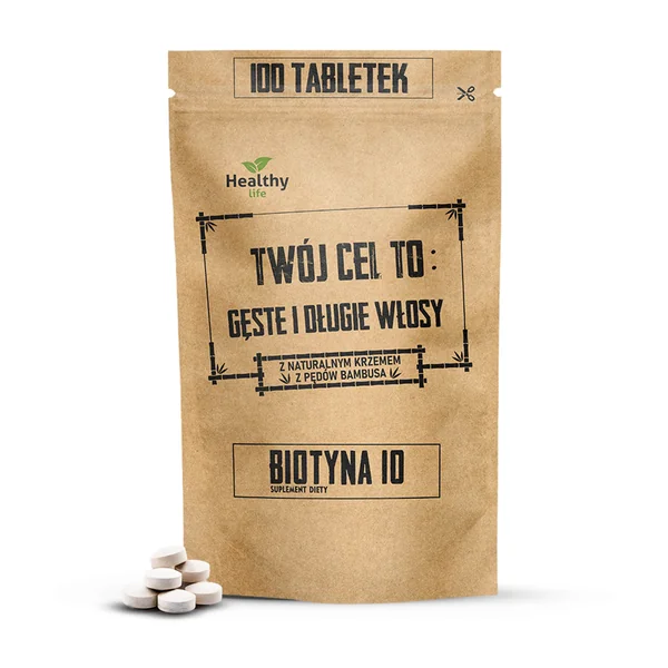 Biotin 10 mit natürlichem Silizium in Tablettenform für starke Haare, Nägel und gesunde Haut