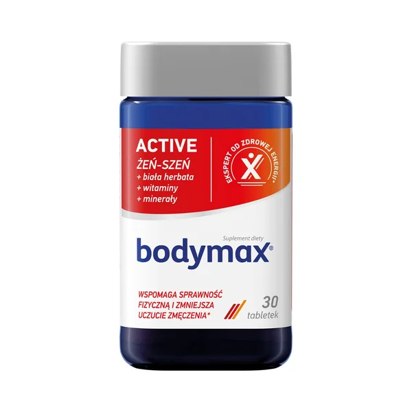 Bodymax Active - Nahrungsergänzungsmittel mit Ginseng und Vitaminen zur Unterstützung von Energie und Fitness für aktive Lebensstile
