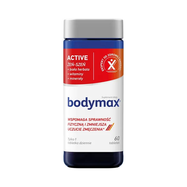 Bodymax Active - Nahrungsergänzungsmittel mit Ginseng und Vitaminen zur Unterstützung von Energie und Fitness für aktive Lebensstile