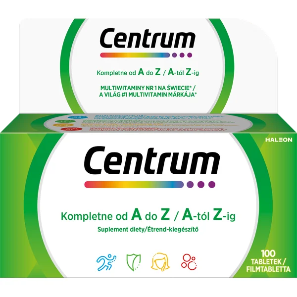 Centrum Kompletne od A do Z – Nahrungsergänzungsmittel für Erwachsene mit Vitaminen und Mineralstoffen in Tablettenform