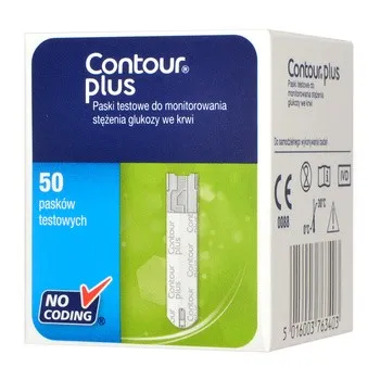 Alternativtext: Contour Plus Teststreifen, 50 Streifen in der Verpackung für präzise Blutzuckermessungen bei Diabetikern