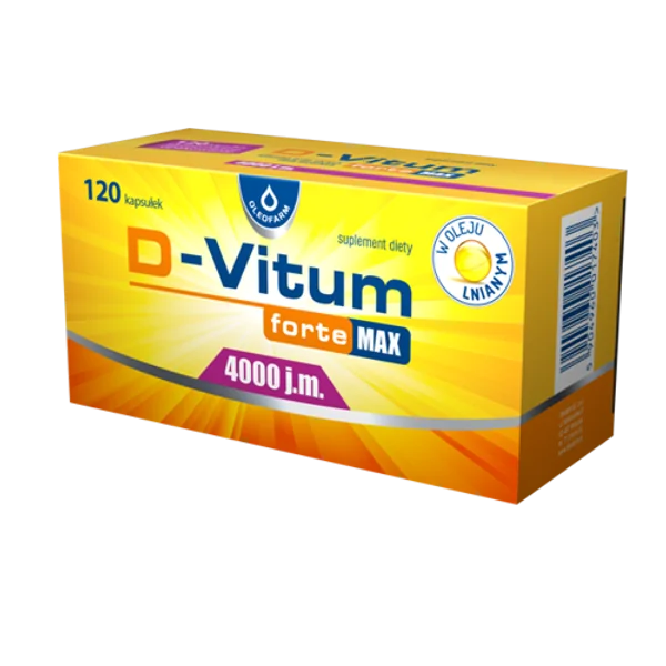 D-Vitum Forte 4000 Kapseln – hochwertiges Vitamin D Supplement zur Unterstützung der Knochengesundheit und des Immunsystems
