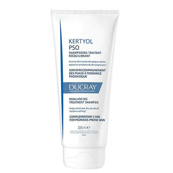 Ducray Kertyol PSO Shampoo für schuppige Kopfhaut, 125 ml – unterstützt die Reduzierung von Juckreiz und trockenen Schuppen mit natürlichen Inhaltsstoffen
