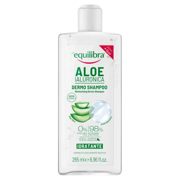 Equilibra Aloe Shampoo mit 20% Aloe für sanfte Haarpflege und Reinigung