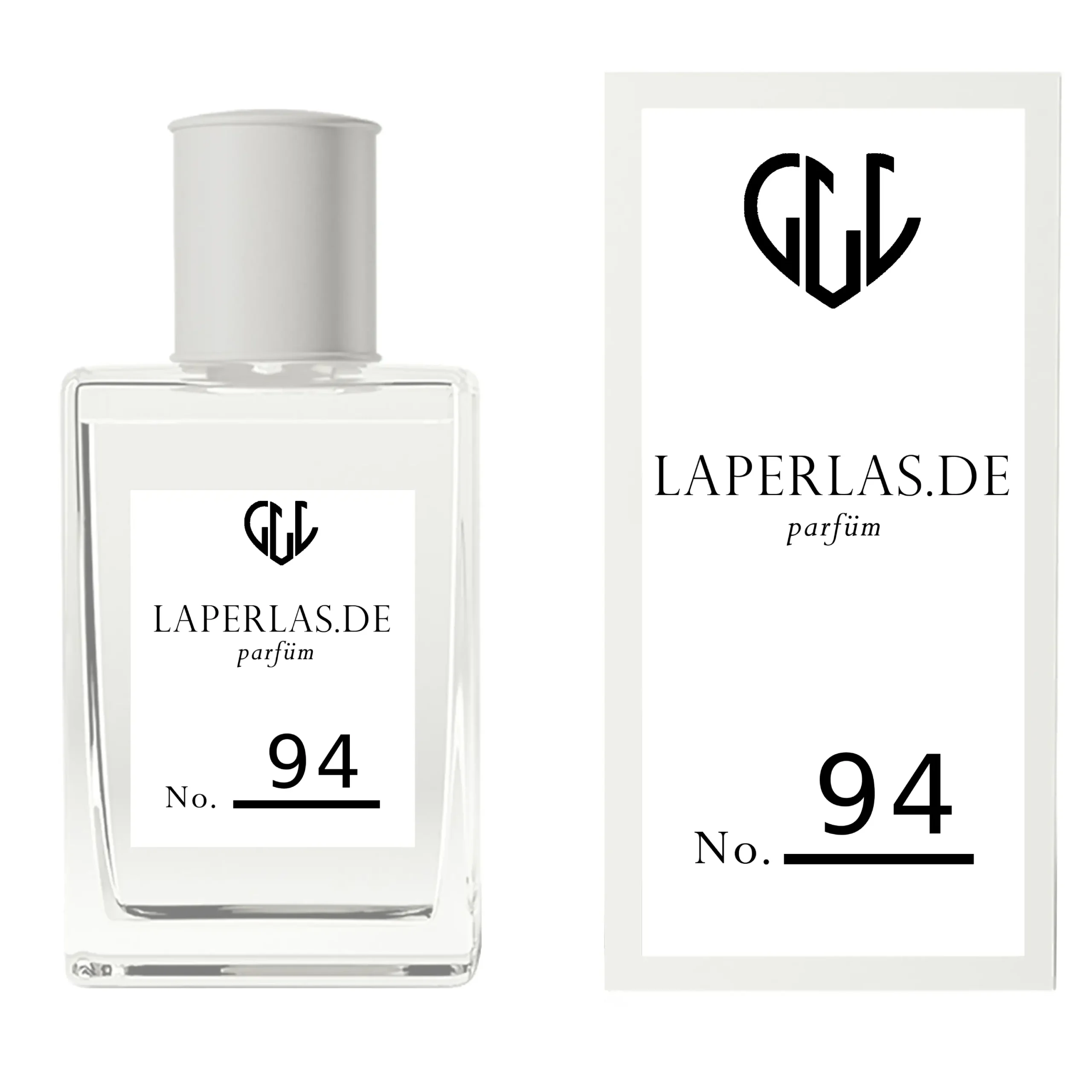 Laperlas Parfüm 94 – frisch-blumiger Damenduft mit Bergamotte, Birne, weißen Blüten, Kaffee und Moschus. Modern, feminin und elegant.