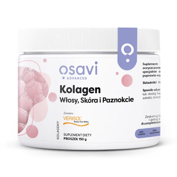 Osavi Kollagenpulver für gesunde Haut, starke Haare und schöne Nägel in einer Verpackung