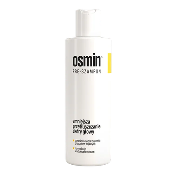 Osmin Pre-Shampoo 200 ml, ideal für fettige Kopfhaut, normalisiert die Sebumproduktion und sorgt für frisches Haar
