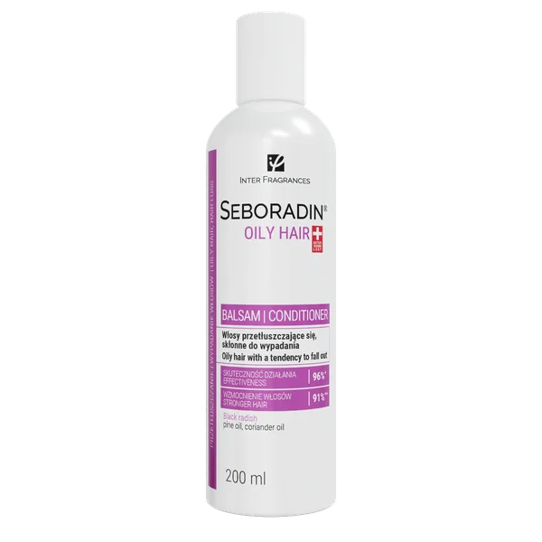 Seboradin Niger Haarbalsam für fettiges Haar mit schwarzem Rettichextrakt für stärkere und gesunde Haare