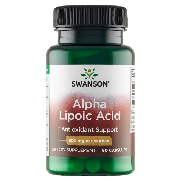 Swanson Alpha-Liponsäure Nahrungsergänzungsmittel in Kapseln zur Unterstützung des Stoffwechsels und antioxidativen Schutz