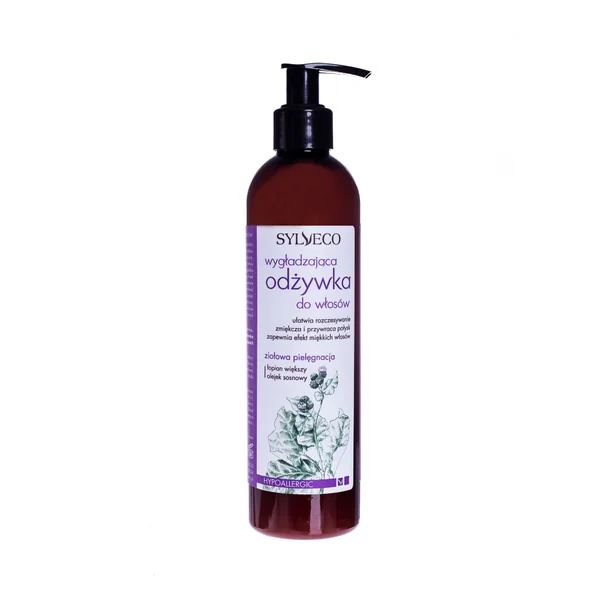 Glättende Haarkur mit Burdock-Extrakt in einer eleganten Verpackung