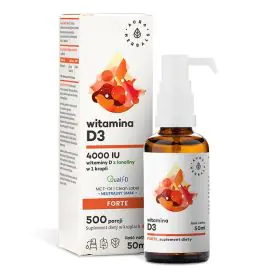 Aura Herbals Vitamin D3 4000 IU - 50 ml: Hochwertiges Nahrungsergänzungsmittel zur Unterstützung des Immunsystems und der Knochengesundheit, 4000 IE pro Portion