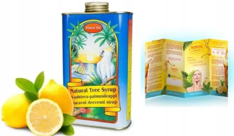 Flasche des Neera natürlichen Sirups aus Bäumen 1000 ml. Ideal zur Unterstützung der Gesundheit