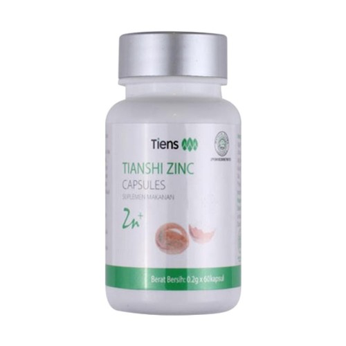 Zinktabletten 60 Kapseln Tiens: Hochwertiges Nahrungsergänzungsmittel zur Unterstützung des Immunsystems und der Hautgesundheit, mit 1,4 mg Zink pro Kapsel