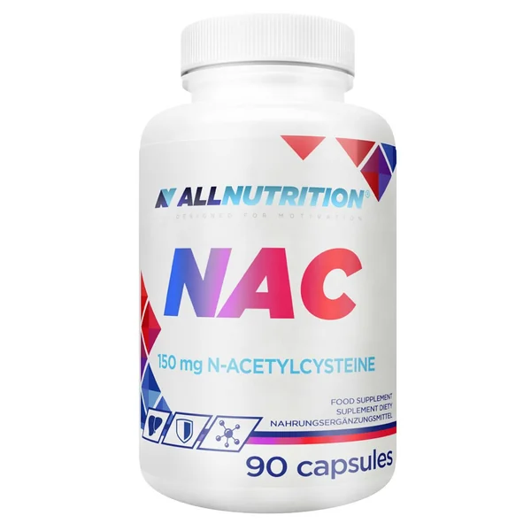 ALLNUTRITION NAC, 90 Kapseln - Unterstützung von Muskelaufbau, Ausdauer und Leberfunktion, starker Antioxidans für aktive Menschen