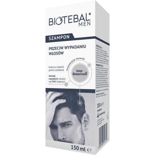Biotebal Men Shampoo für Haarausfall bei Männern, fördert das Haarwachstum und stärkt die Kopfhaut