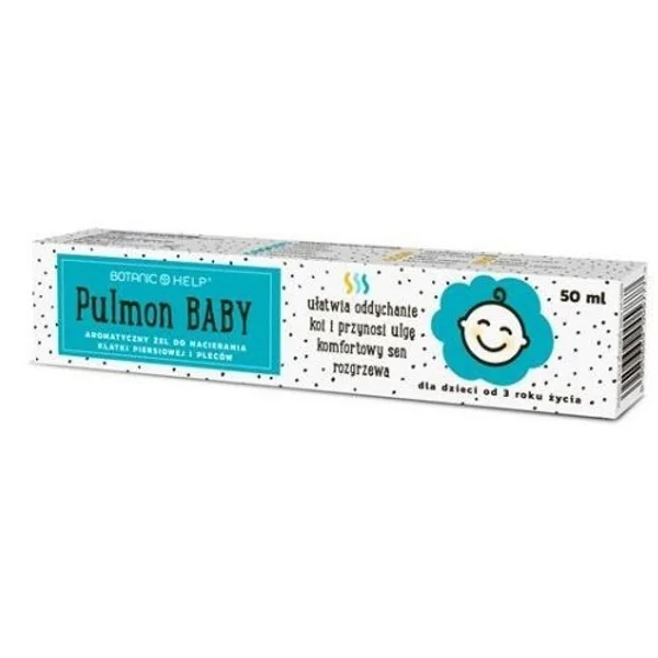 Botanic HELP Pulmon Baby Gel für Kinder und Erwachsene, 50 ml – Gel zur Linderung von verstopfter Nase und Atembeschwerden mit natürlichen Inhaltsstoffen