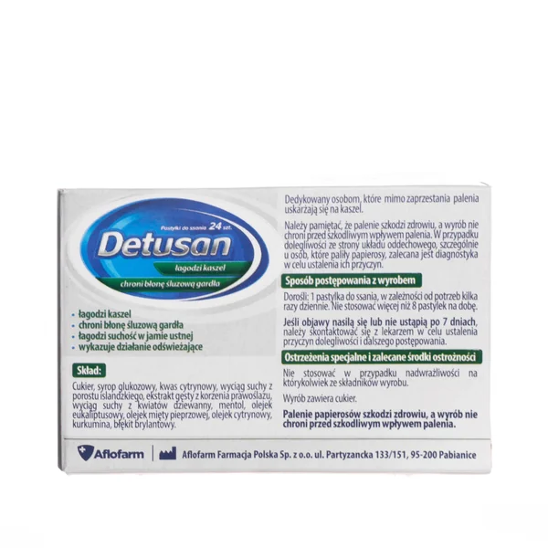 Detusan Lutschtabletten, 24 Stück – zur Linderung von Hals- und Rachenbeschwerden