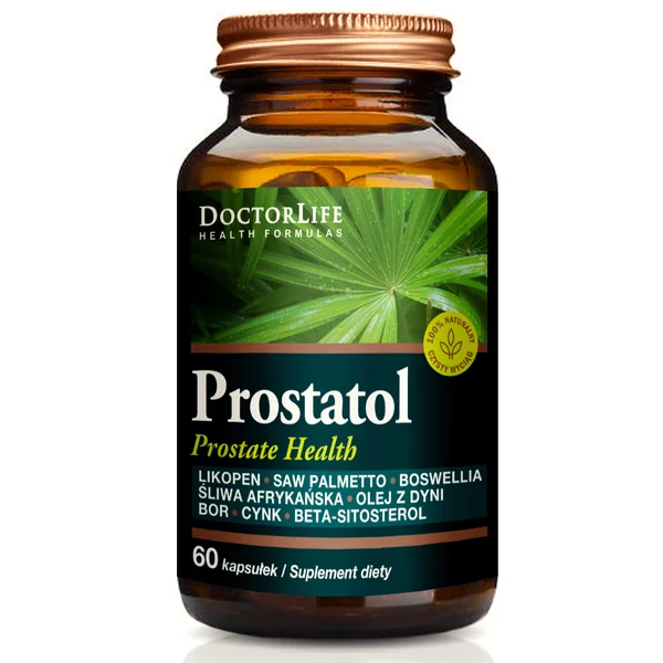 Doctor Life Prostatol Kapseln zur Unterstützung der Prostata-Gesundheit mit natürlichen Inhaltsstoffen wie Saw Palmetto, Zink und Vitamin D3