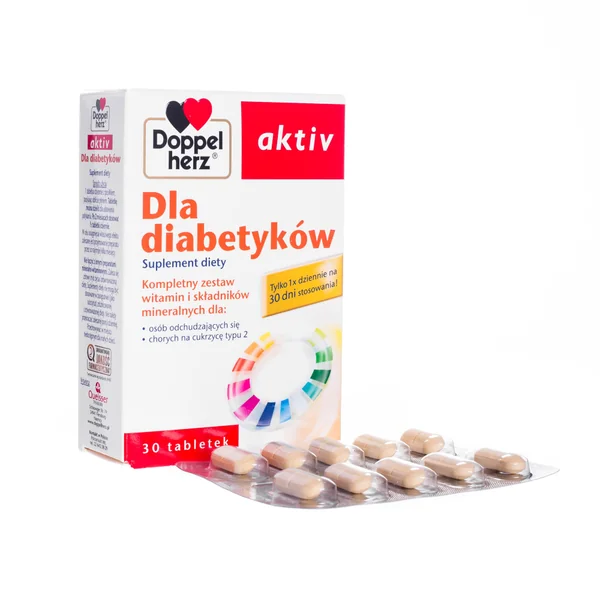 Doppelherz Aktiv für Diabetiker: Tabletten mit Vitaminen, Zink, Chrom und Selen zur Unterstützung des Stoffwechsels und der Gesundheit bei Diabetes