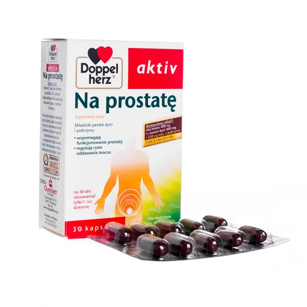 Doppelherz aktiv Prostata – Nahrungsergänzung mit Kürbiskernöl, Brennnessel und Vitaminen zur Unterstützung der Prostatafunktion