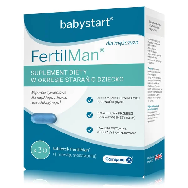 FertilMan – Nahrungsergänzung für Männer zur Unterstützung der Fruchtbarkeit, Verbesserung der Spermienqualität und Förderung der allgemeinen Gesundheit