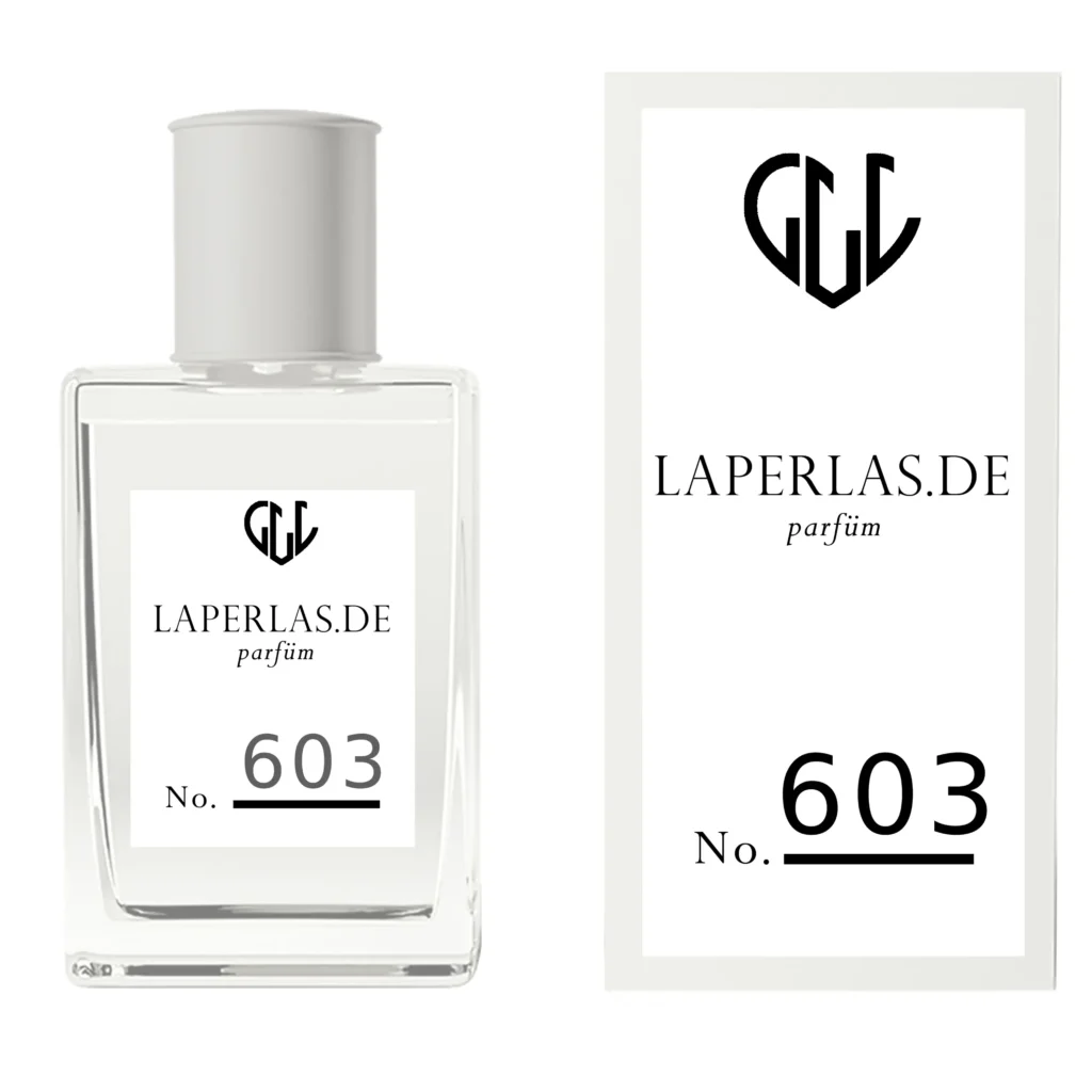 Verpackung von Laperlas Parfüm 603: Duftinspiriert von Kenzo Kenzo Amour, ein sinnlicher und blumiger Duft für Frauen