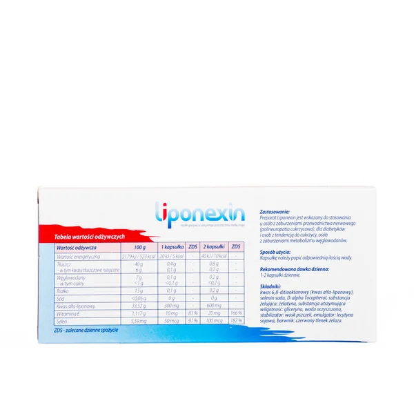 Liponexin – 30 Kapseln Nahrungsergänzungsmittel zur Unterstützung von Energie und Stoffwechsel