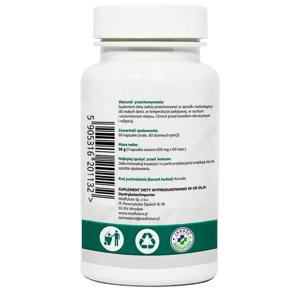 MedFuture Kudzu Extrakt 500 mg – 60 Kapseln zur natürlichen Unterstützung von Gesundheit und Vitalität