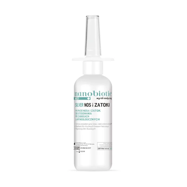 Nanobiotic MED Silver Nasenspray 30 ml schützt vor Viren, Bakterien und Pilzen, befeuchtet die Nasenschleimhäute und fördert die Heilung nach Eingriffen