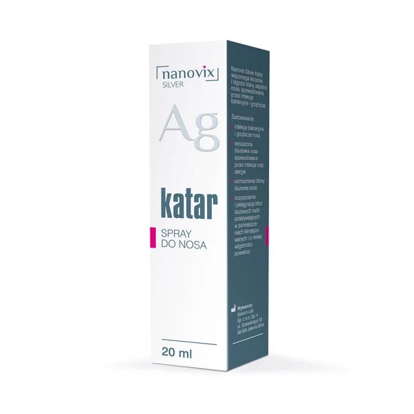 Nanovix Silver Nasenspray 6 ml – Medizinisches Produkt zur Linderung von Nasenentzündungen und Verbesserung des Atemkomforts bei bakteriellen und Pilzinfektionen