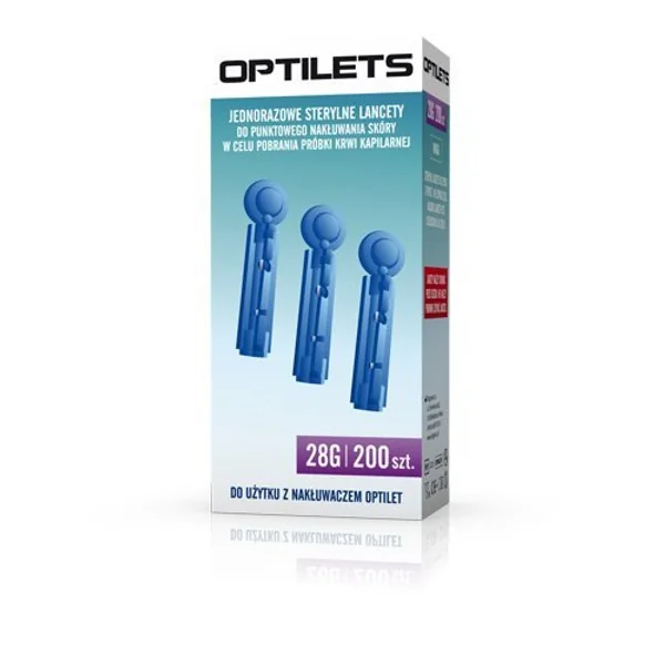 Sterile Einweg-Lancetten zur Hautpunktion für Kapillarblutproben, kompatibel mit OPTILET MINI Stechgerät, sicher und einfach in der Anwendung