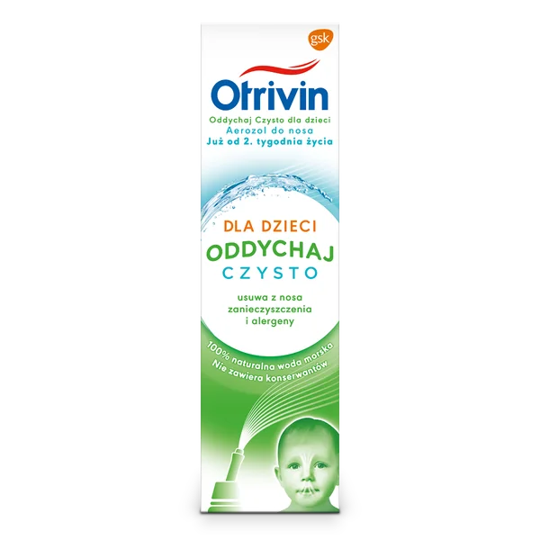 Otrivin Atmen Sie Klar Nasenspray für Kinder mit isotonischem Meerwasser zur Reinigung und Befeuchtung der Nasenschleimhäute