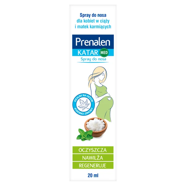 Prenalen Katar Nasenspray für Schwangere, stillende Mütter und Kinder ab 3 Jahren, zur Behandlung von trockener Nasenschleimhaut und Schnupfen