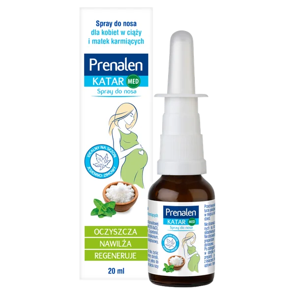Prenalen Erkältung Nasenspray, 20 ml – sicher für Schwangere und Stillende, lindert verstopfte Nase