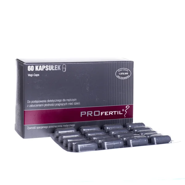 Profertil Kapseln für Männer zur Unterstützung der Fruchtbarkeit und Verbesserung der Spermienqualität mit L-Carnitin, Folsäure und Zink.