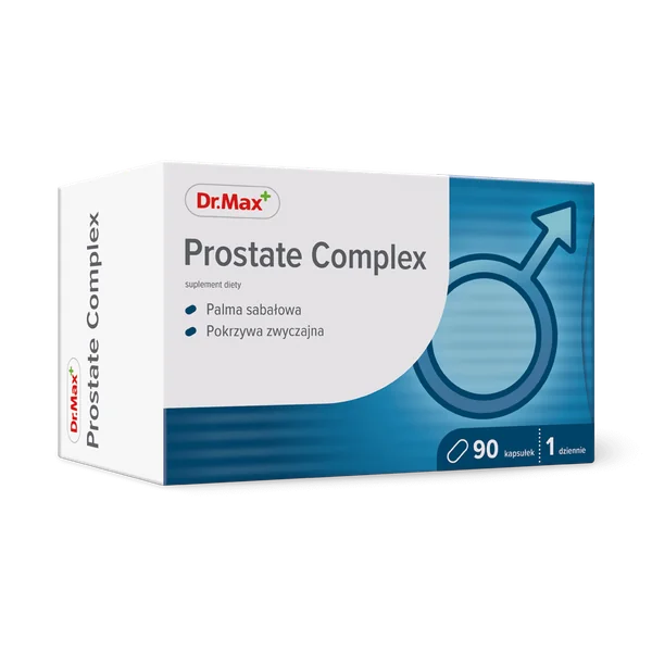 Prostate Complex Dr. Max 90 Kapseln zur Unterstützung der Prostata-Gesundheit mit Sägepalme, Brennnessel, Zink und Selen für Männer