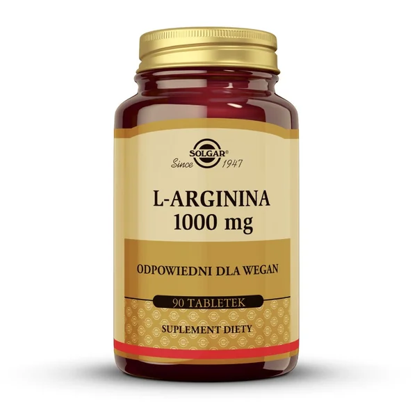 Solgar L-Arginin 1000 mg Tabletten - Nahrungsergänzung für bessere Durchblutung und Muskelunterstützung, glutenfrei und hochwirksam