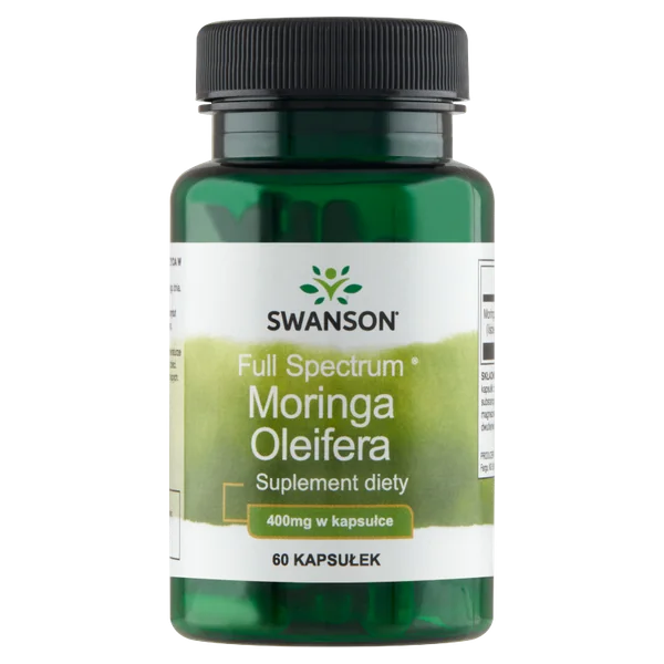 Swanson Moringa Oleifera Kapseln 400 mg mit hochwertigem Moringa-Extrakt zur Unterstützung der allgemeinen Gesundheit und Vitalität