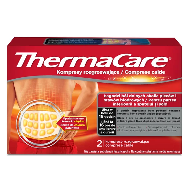 ThermaCare Wärmepads für Rücken und Hüften zur Schmerzlinderung bei Muskelverspannungen und Überanstrengung. Effektive Wärmebehandlung für die Körperpflege