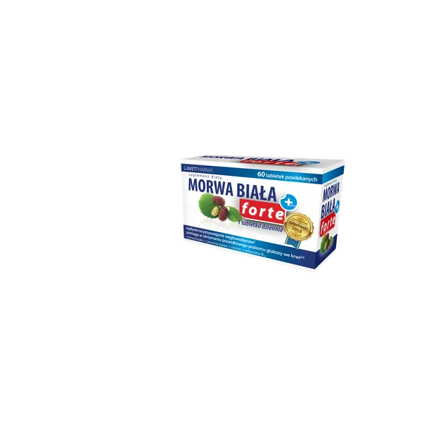 Weiße Maulbeere Plus Forte Tabletten, die den Kohlenhydratstoffwechsel unterstützen und den Blutzuckerspiegel stabilisieren