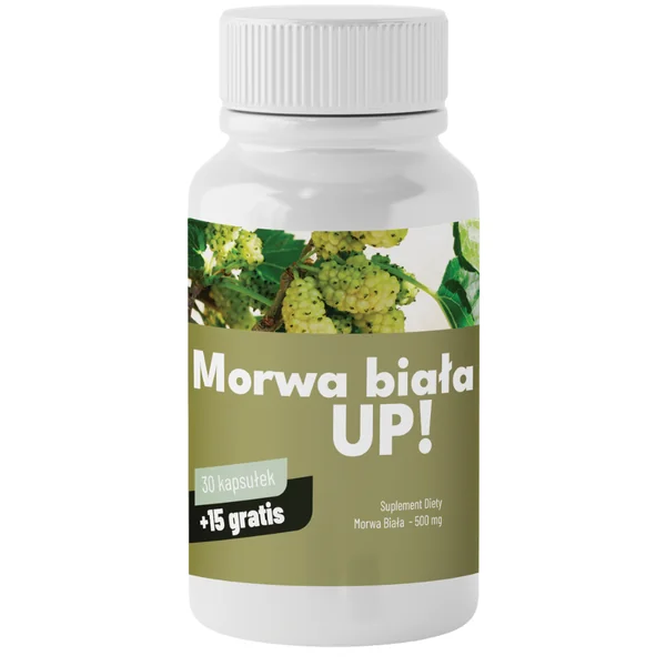 Weiße Maulbeere UP! Kapseln – Nahrungsergänzung mit Weißmaulbeerblattextrakt zur Unterstützung der Blutzuckerkontrolle und Cholesterinregulation